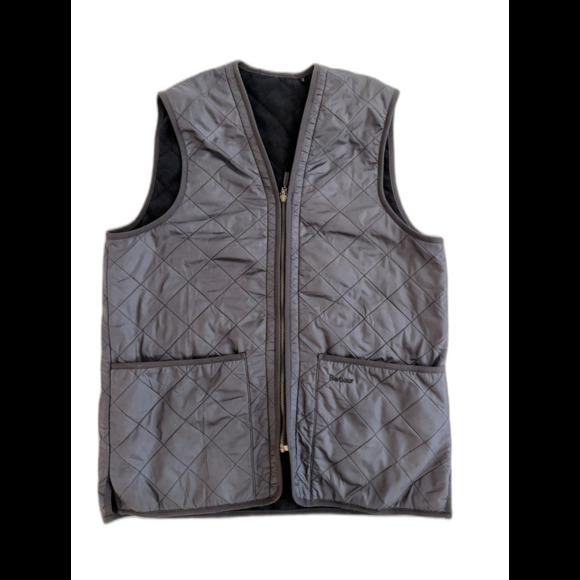 Barbour Polarquilt Zip In Liner Vest - Medium - Classic Navy Blue - Picture 1 of 5